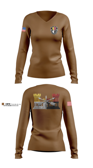 Womens Long Sleeve Vneck Shirt, 3SFG Group Engineers, Army, Teamtime, Team time, sublimation, custom sports apparel, team uniforms, spirit wear, spiritwear, sports uniforms, custom shirts, team store, custom team store, fundraiser sports, apparel fundraiser
