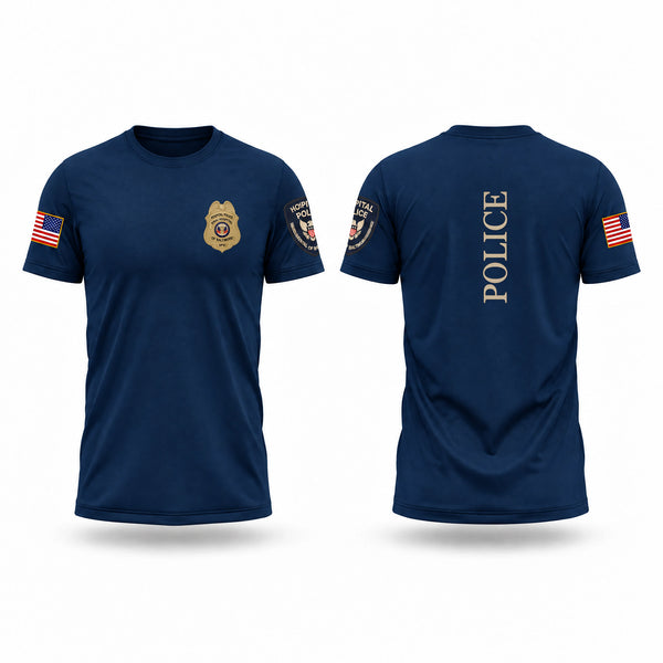 Sinai Hospital Police Old School Cotton Feel Shirt - 1