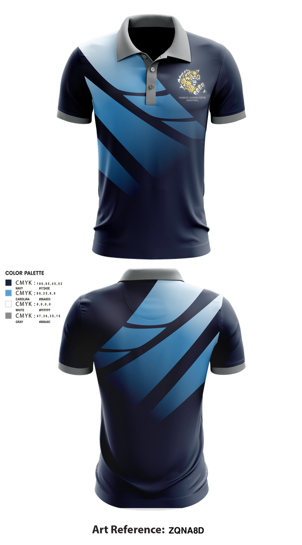 Short Sleeve Performance Polo, Franklin Learning Center Basketball, Women's Basketball, Teamtime, Team time, sublimation, custom sports apparel, team uniforms, spirit wear, spiritwear, sports uniforms, custom shirts, team store, custom team store, fundraiser sports, apparel fundraiser