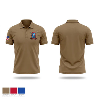 Short Sleeve Performance Polo, Libertyville Army Recruiting Company, Army, Teamtime, Team time, sublimation, custom sports apparel, team uniforms, spirit wear, spiritwear, sports uniforms, custom shirts, team store, custom team store, fundraiser sports, apparel fundraiser