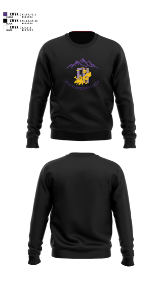 Crew Neck Sweatshirt, FHHS Mountaineering Club, Women's Volleyball, Teamtime, Team time, sublimation, custom sports apparel, team uniforms, spirit wear, spiritwear, sports uniforms, custom shirts, team store, custom team store, fundraiser sports, apparel fundraiser