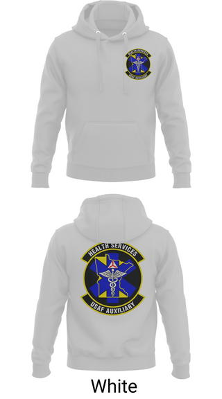 Hoodie, Civil Air Patrol Minnesota Wing Health Service, Air Force, Teamtime, Team time, sublimation, custom sports apparel, team uniforms, spirit wear, spiritwear, sports uniforms, custom shirts, team store, custom team store, fundraiser sports, apparel fundraiser