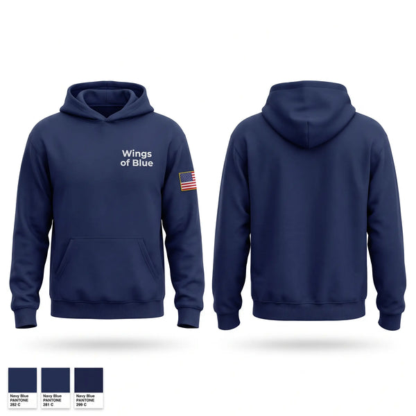 Hoodie, Wings of Blue, Air Force, Teamtime, Team time, sublimation, custom sports apparel, team uniforms, spirit wear, spiritwear, sports uniforms, custom shirts, team store, custom team store, fundraiser sports, apparel fundraiser
