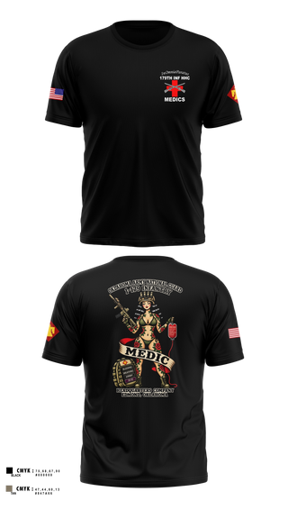 Short Sleeve Performance Shirt, 179 HHC Medics, National Guard, Teamtime, Team time, sublimation, custom sports apparel, team uniforms, spirit wear, spiritwear, sports uniforms, custom shirts, team store, custom team store, fundraiser sports, apparel fundraiser
