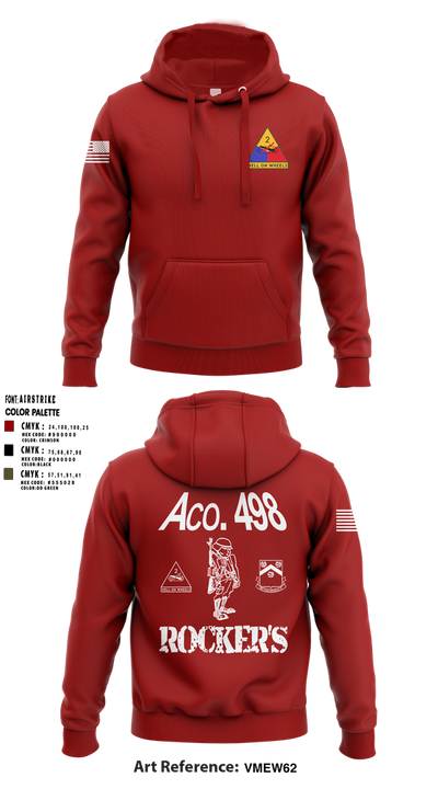 498th SUP BN 2AD (FWD) 97926339 Hoodie - 1