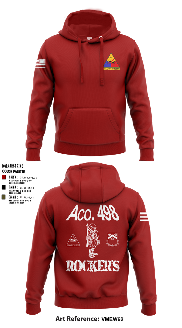 Hoodie, 498th SUP BN 2AD (FWD), Army, Teamtime, Team time, sublimation, custom sports apparel, team uniforms, spirit wear, spiritwear, sports uniforms, custom shirts, team store, custom team store, fundraiser sports, apparel fundraiser