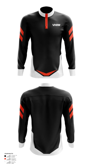 Quarter Zip Jacket, VHIW, Wrestling, Teamtime, Team time, sublimation, custom sports apparel, team uniforms, spirit wear, spiritwear, sports uniforms, custom shirts, team store, custom team store, fundraiser sports, apparel fundraiser