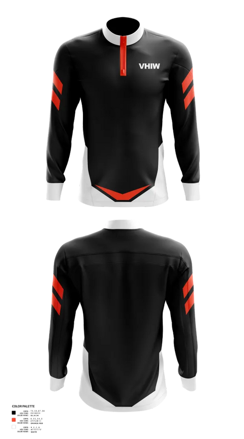 Quarter Zip Jacket, VHIW, Wrestling, Teamtime, Team time, sublimation, custom sports apparel, team uniforms, spirit wear, spiritwear, sports uniforms, custom shirts, team store, custom team store, fundraiser sports, apparel fundraiser