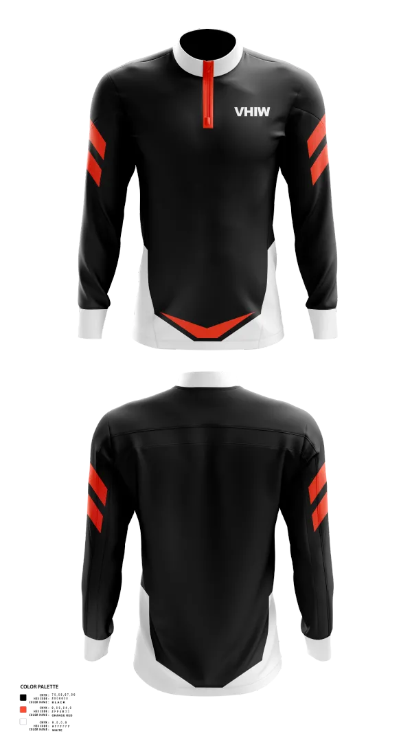 Quarter Zip Jacket, VHIW, Wrestling, Teamtime, Team time, sublimation, custom sports apparel, team uniforms, spirit wear, spiritwear, sports uniforms, custom shirts, team store, custom team store, fundraiser sports, apparel fundraiser