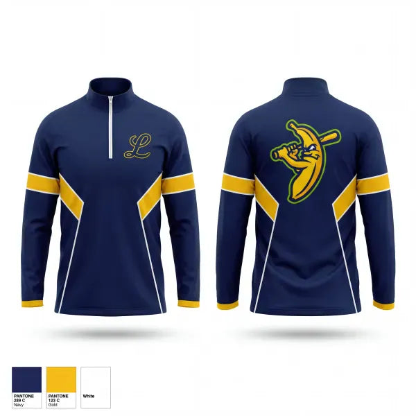 Quarter Zip Jacket, Line Creek Legends, Baseball, Teamtime, Team time, sublimation, custom sports apparel, team uniforms, spirit wear, spiritwear, sports uniforms, custom shirts, team store, custom team store, fundraiser sports, apparel fundraiser