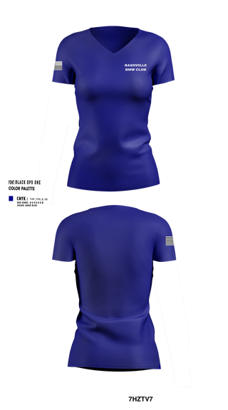 Womens Short Sleeve Vneck Shirt, BMW Club of Nashville, , Teamtime, Team time, sublimation, custom sports apparel, team uniforms, spirit wear, spiritwear, sports uniforms, custom shirts, team store, custom team store, fundraiser sports, apparel fundraiser