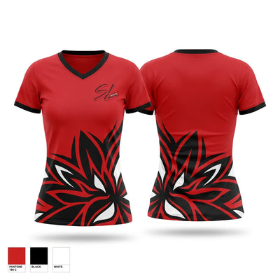 SL Hoops Women's Short Sleeve V-neck Shirt - 1