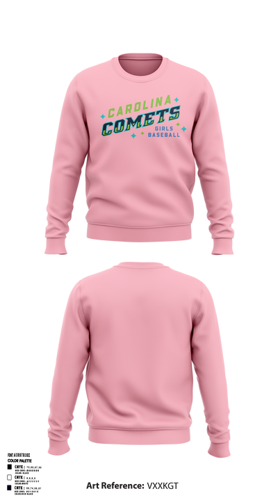 Carolina Comets 9253748 Crew Neck Sweatshirt - 1