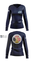Mobile Stroke Team 54265402 Women's Long Sleeve V-neck Shirt - 2