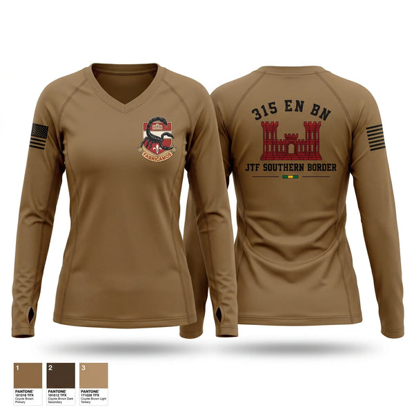 Womens Long Sleeve Vneck Shirt, , Army, Teamtime, Team time, sublimation, custom sports apparel, team uniforms, spirit wear, spiritwear, sports uniforms, custom shirts, team store, custom team store, fundraiser sports, apparel fundraiser
