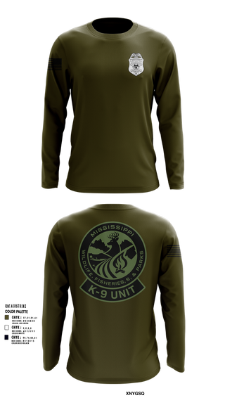 Long Sleeve Performance Shirt, MDWFP K9, , Teamtime, Team time, sublimation, custom sports apparel, team uniforms, spirit wear, spiritwear, sports uniforms, custom shirts, team store, custom team store, fundraiser sports, apparel fundraiser