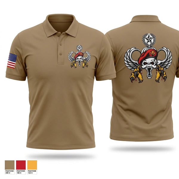Short Sleeve Performance Polo, 3RD PLT, Army, Teamtime, Team time, sublimation, custom sports apparel, team uniforms, spirit wear, spiritwear, sports uniforms, custom shirts, team store, custom team store, fundraiser sports, apparel fundraiser