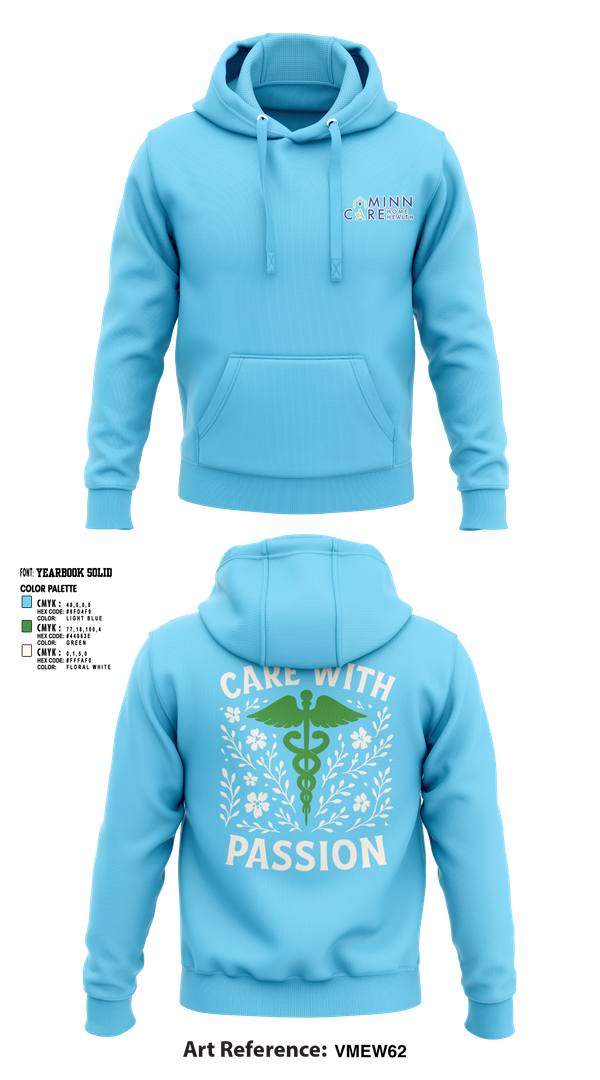 Hoodie, Minn Care Home Health, , Teamtime, Team time, sublimation, custom sports apparel, team uniforms, spirit wear, spiritwear, sports uniforms, custom shirts, team store, custom team store, fundraiser sports, apparel fundraiser