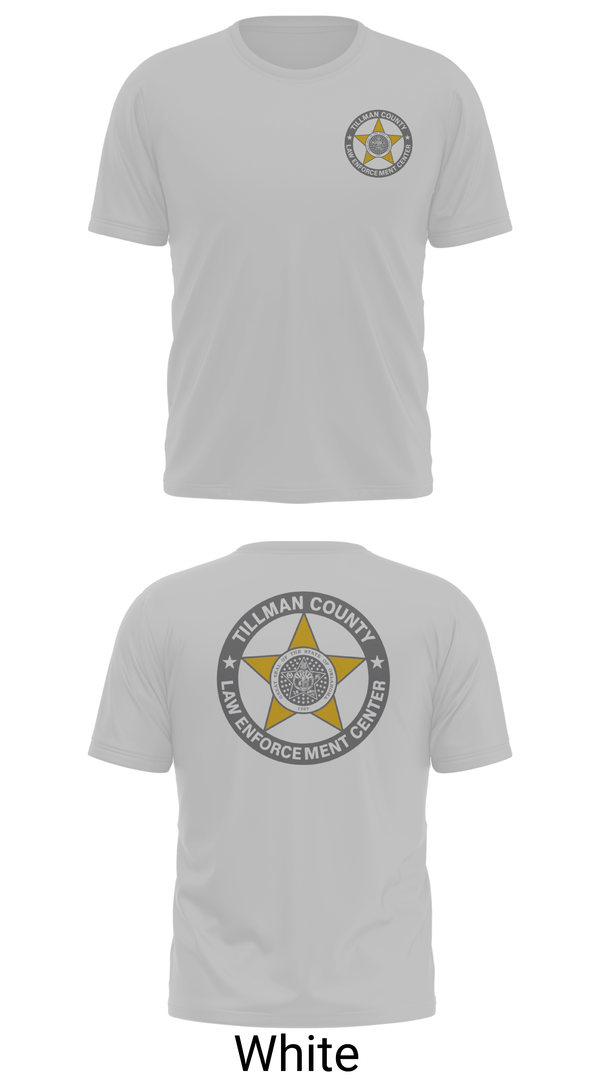 Old School Cotton Feel Shirt, Tillman County Law Enforcement Center, Police, Teamtime, Team time, sublimation, custom sports apparel, team uniforms, spirit wear, spiritwear, sports uniforms, custom shirts, team store, custom team store, fundraiser sports, apparel fundraiser