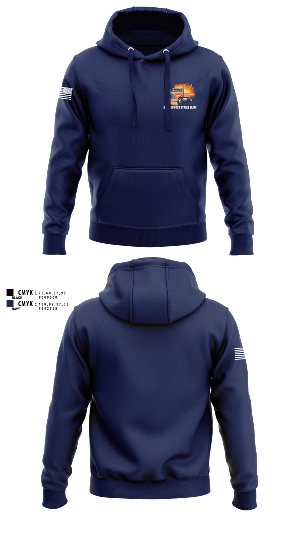 Hoodie, South Puget strike team, , Teamtime, Team time, sublimation, custom sports apparel, team uniforms, spirit wear, spiritwear, sports uniforms, custom shirts, team store, custom team store, fundraiser sports, apparel fundraiser