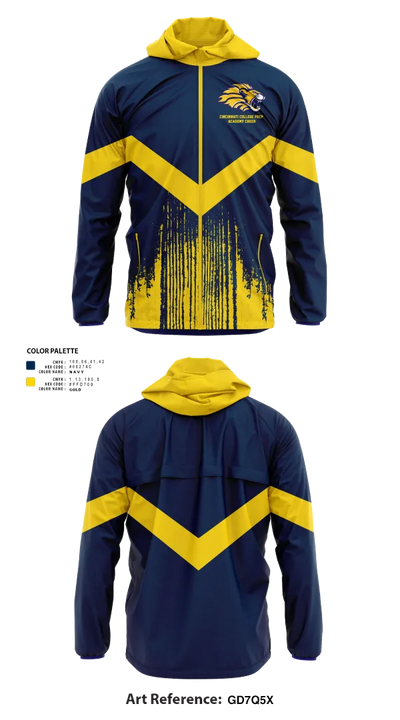 Cincinnati College Prep Academy Cheer 92441891 Windbreaker - 50