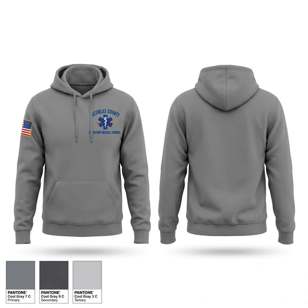 Hoodie, Nicholas County EMS, EMS/EMT, Teamtime, Team time, sublimation, custom sports apparel, team uniforms, spirit wear, spiritwear, sports uniforms, custom shirts, team store, custom team store, fundraiser sports, apparel fundraiser