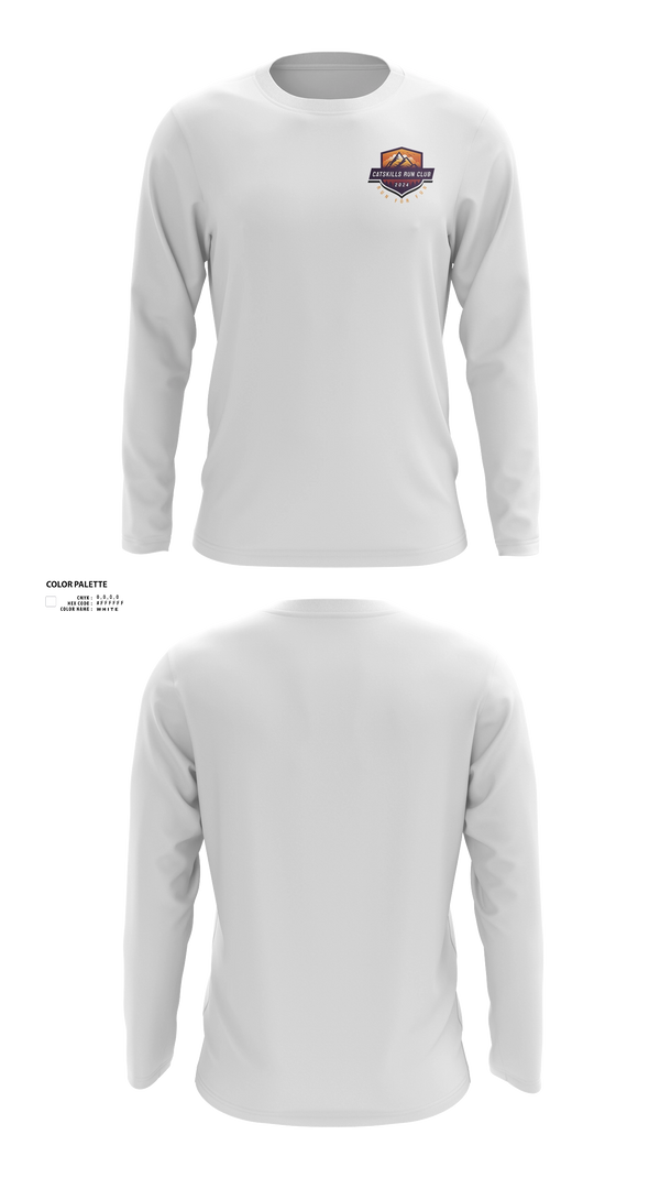 Long Sleeve Performance Shirt, Catskills Run Club, Cross Country, Teamtime, Team time, sublimation, custom sports apparel, team uniforms, spirit wear, spiritwear, sports uniforms, custom shirts, team store, custom team store, fundraiser sports, apparel fundraiser