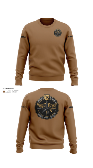 Crew Neck Sweatshirt, MOBILE COUNTY SWAT, Police, Teamtime, Team time, sublimation, custom sports apparel, team uniforms, spirit wear, spiritwear, sports uniforms, custom shirts, team store, custom team store, fundraiser sports, apparel fundraiser