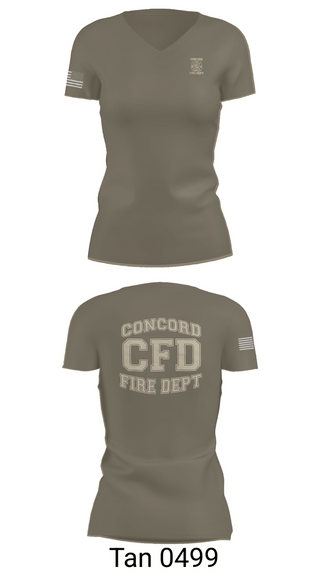 Womens Short Sleeve Vneck Shirt, Concord Fire Department, Fire Department, Teamtime, Team time, sublimation, custom sports apparel, team uniforms, spirit wear, spiritwear, sports uniforms, custom shirts, team store, custom team store, fundraiser sports, apparel fundraiser