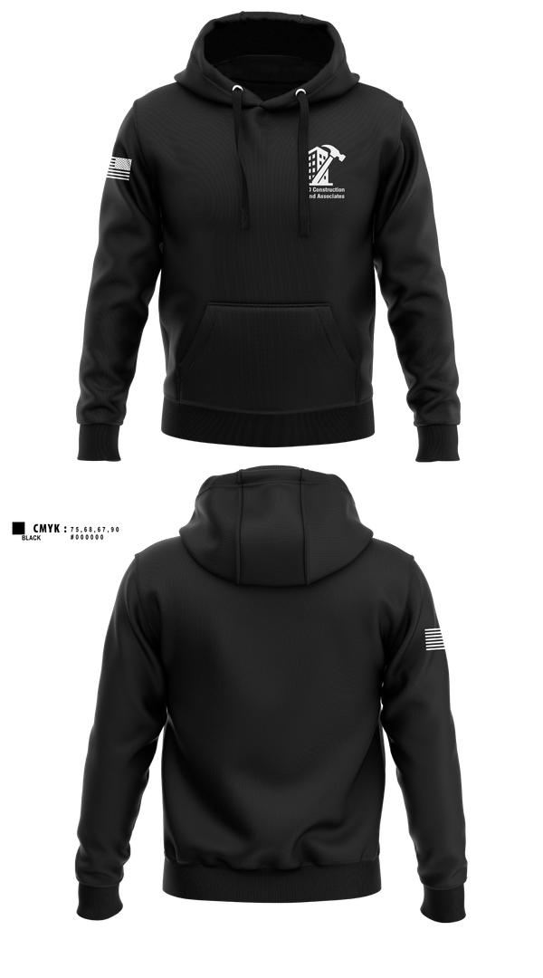 Hoodie, JD Construction and Associates, , Teamtime, Team time, sublimation, custom sports apparel, team uniforms, spirit wear, spiritwear, sports uniforms, custom shirts, team store, custom team store, fundraiser sports, apparel fundraiser