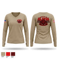 1/487th FA BN 84312891 Women's Long Sleeve V-neck Shirt - 1