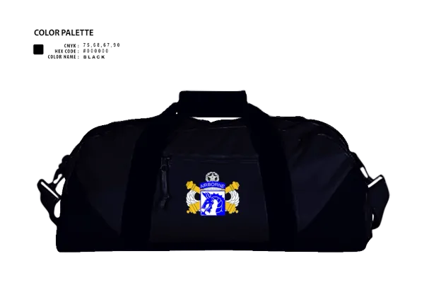 Duffle Bag, XVIII Airborne Corps G34 FIRES, Army, Teamtime, Team time, sublimation, custom sports apparel, team uniforms, spirit wear, spiritwear, sports uniforms, custom shirts, team store, custom team store, fundraiser sports, apparel fundraiser