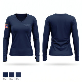 Womens Long Sleeve Vneck Shirt, SPECIAL OPERATIONS REACTION TEAM, Police, Teamtime, Team time, sublimation, custom sports apparel, team uniforms, spirit wear, spiritwear, sports uniforms, custom shirts, team store, custom team store, fundraiser sports, apparel fundraiser