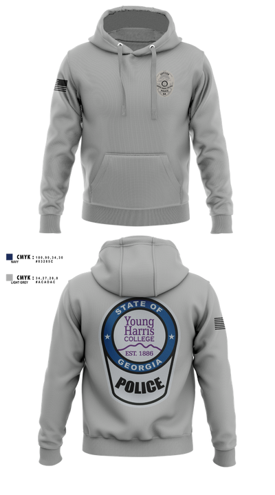 Young Harris College Police Department 23212207 Hoodie - 2