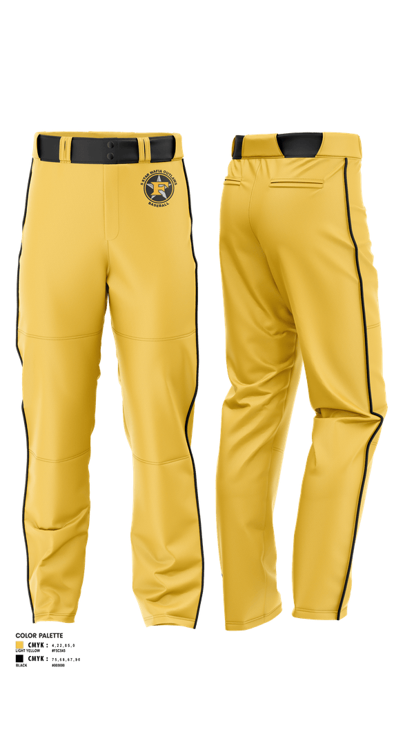 Baseball Pants, 5 Star Mafia Outlaws, Baseball, Teamtime, Team time, sublimation, custom sports apparel, team uniforms, spirit wear, spiritwear, sports uniforms, custom shirts, team store, custom team store, fundraiser sports, apparel fundraiser