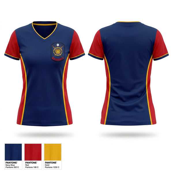 Womens Short Sleeve Vneck Shirt, NY American Legion Baseball, Baseball, Teamtime, Team time, sublimation, custom sports apparel, team uniforms, spirit wear, spiritwear, sports uniforms, custom shirts, team store, custom team store, fundraiser sports, apparel fundraiser