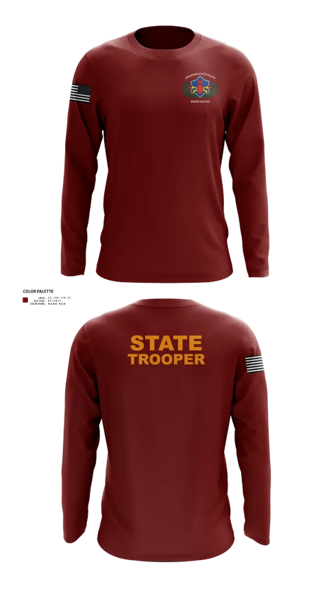 Long Sleeve Performance Shirt, Arkansas State Police Bomb Squad, , Teamtime, Team time, sublimation, custom sports apparel, team uniforms, spirit wear, spiritwear, sports uniforms, custom shirts, team store, custom team store, fundraiser sports, apparel fundraiser