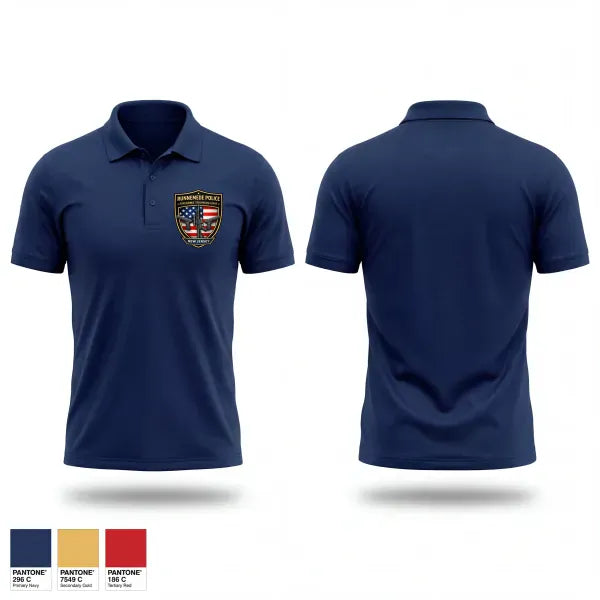 Short Sleeve Performance Polo, Runnemede Police, Police, Teamtime, Team time, sublimation, custom sports apparel, team uniforms, spirit wear, spiritwear, sports uniforms, custom shirts, team store, custom team store, fundraiser sports, apparel fundraiser