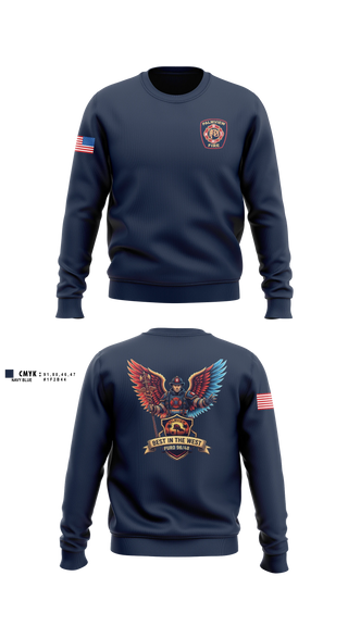 Crew Neck Sweatshirt, Palmview, Fire Department, Teamtime, Team time, sublimation, custom sports apparel, team uniforms, spirit wear, spiritwear, sports uniforms, custom shirts, team store, custom team store, fundraiser sports, apparel fundraiser