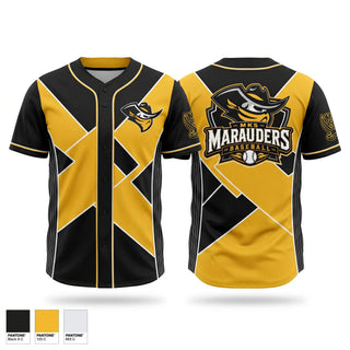 Full Button Baseball Jersey, MK5 Marauders, Baseball, Teamtime, Team time, sublimation, custom sports apparel, team uniforms, spirit wear, spiritwear, sports uniforms, custom shirts, team store, custom team store, fundraiser sports, apparel fundraiser