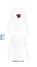Touchet Redhawks Basketball 16435101 Women's Long Sleeve V-neck Shirt - 15