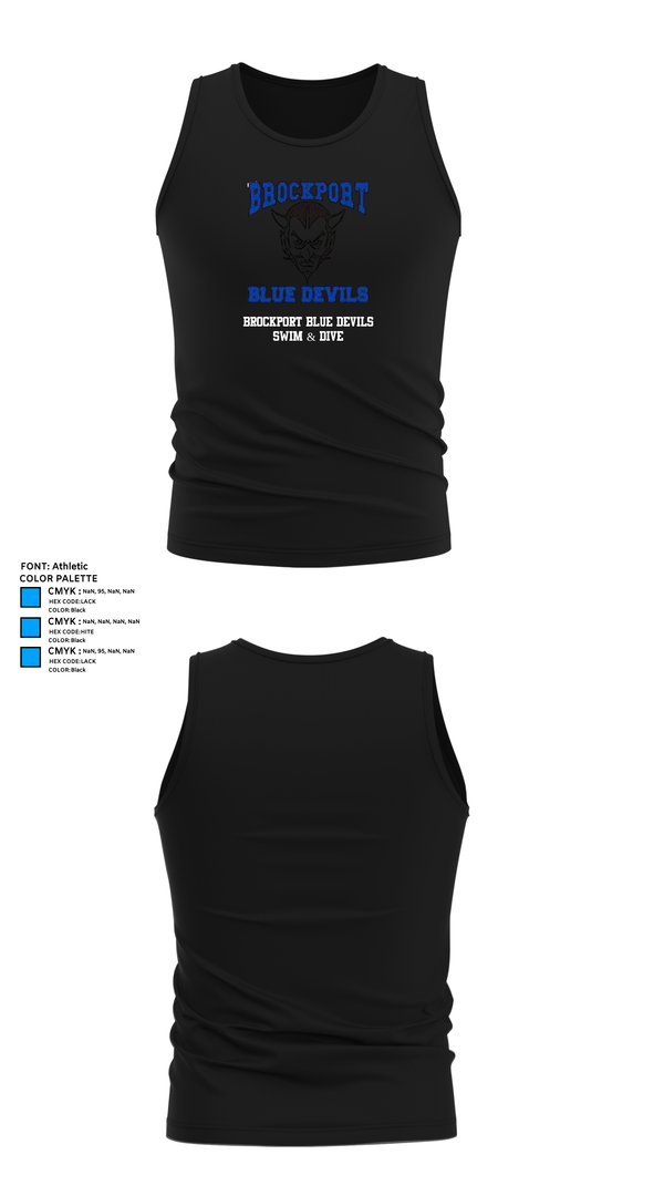 Tank Top, Brockport Blue Devils Swim & Dive, Swimming, Teamtime, Team time, sublimation, custom sports apparel, team uniforms, spirit wear, spiritwear, sports uniforms, custom shirts, team store, custom team store, fundraiser sports, apparel fundraiser