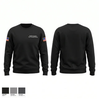 Crew Neck Sweatshirt, Acadia-Evangeline Fire Protection District, Fire Department, Teamtime, Team time, sublimation, custom sports apparel, team uniforms, spirit wear, spiritwear, sports uniforms, custom shirts, team store, custom team store, fundraiser sports, apparel fundraiser