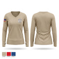 United States Marshals Service Women's Long Sleeve V-neck Shirt - 1