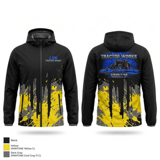 Windbreaker, LSN Tractor Works, Police, Teamtime, Team time, sublimation, custom sports apparel, team uniforms, spirit wear, spiritwear, sports uniforms, custom shirts, team store, custom team store, fundraiser sports, apparel fundraiser