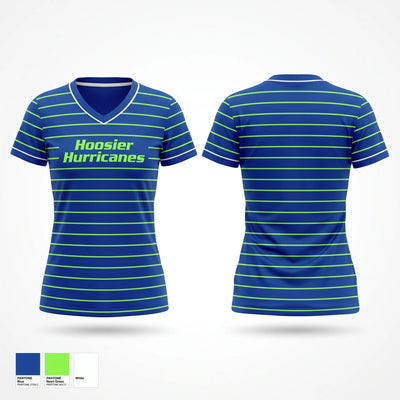 Hoosier Hurricanes Women's Short Sleeve V-neck Shirt - 1