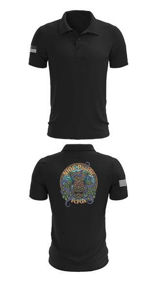 Short Sleeve Performance Polo, NIOC Pacific FCPOA, Navy, Teamtime, Team time, sublimation, custom sports apparel, team uniforms, spirit wear, spiritwear, sports uniforms, custom shirts, team store, custom team store, fundraiser sports, apparel fundraiser
