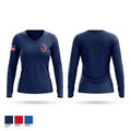 Roseland First Aid Squad Women's Long Sleeve V-neck Shirt - 1