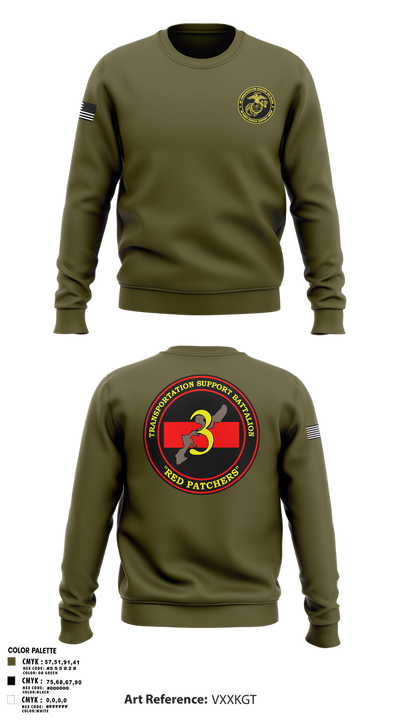 3rd TSB 79006876 Crew Neck Sweatshirt - 1