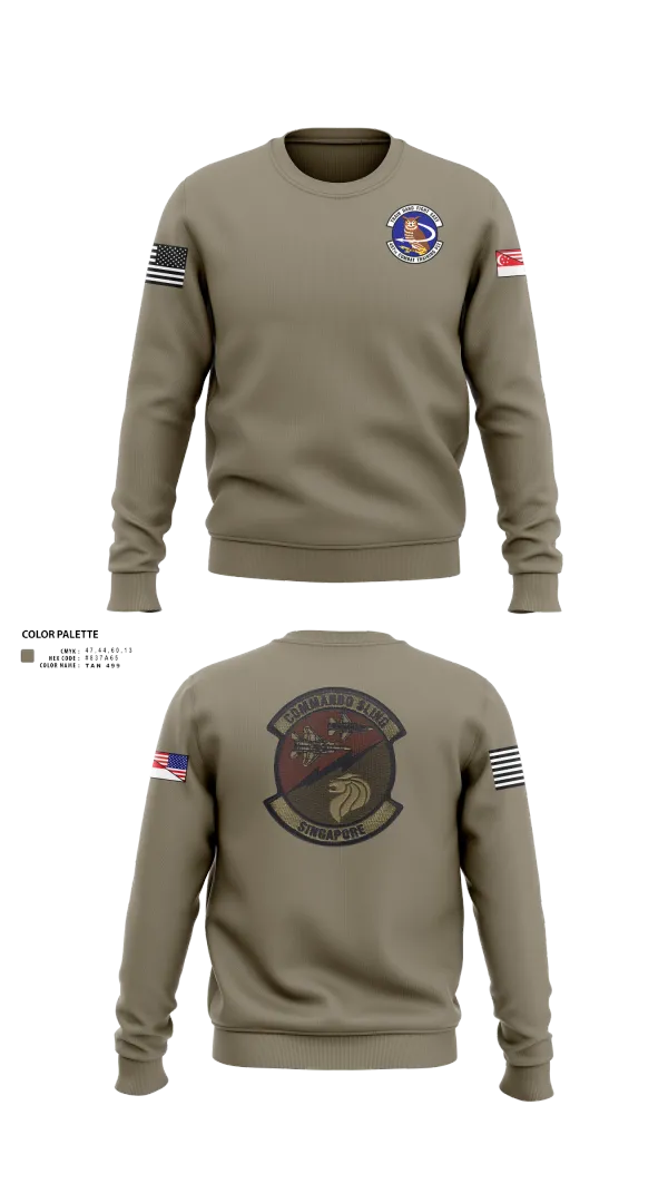 Crew Neck Sweatshirt, 497 COMBAT TRAINING FLIGHT, Air Force, Teamtime, Team time, sublimation, custom sports apparel, team uniforms, spirit wear, spiritwear, sports uniforms, custom shirts, team store, custom team store, fundraiser sports, apparel fundraiser
